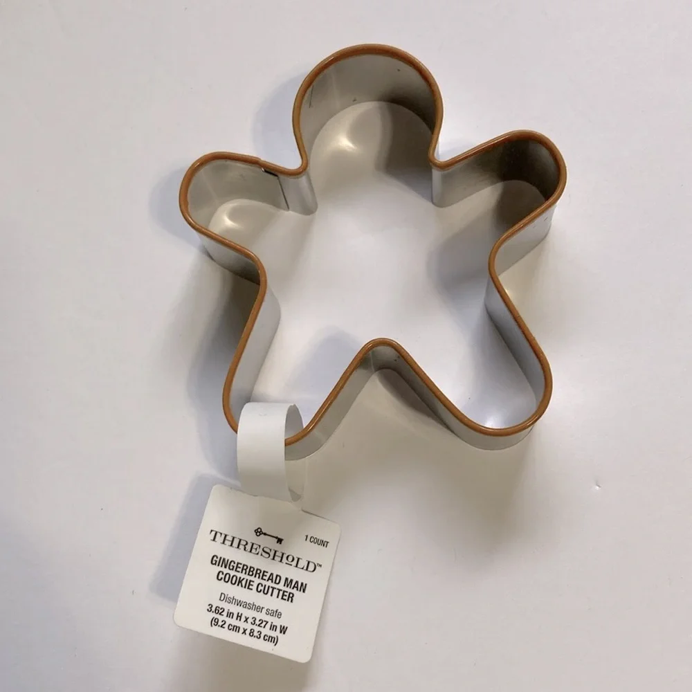 Christmas Cookie Cutters with Silicone Trim Stainless Steel  Set of 4